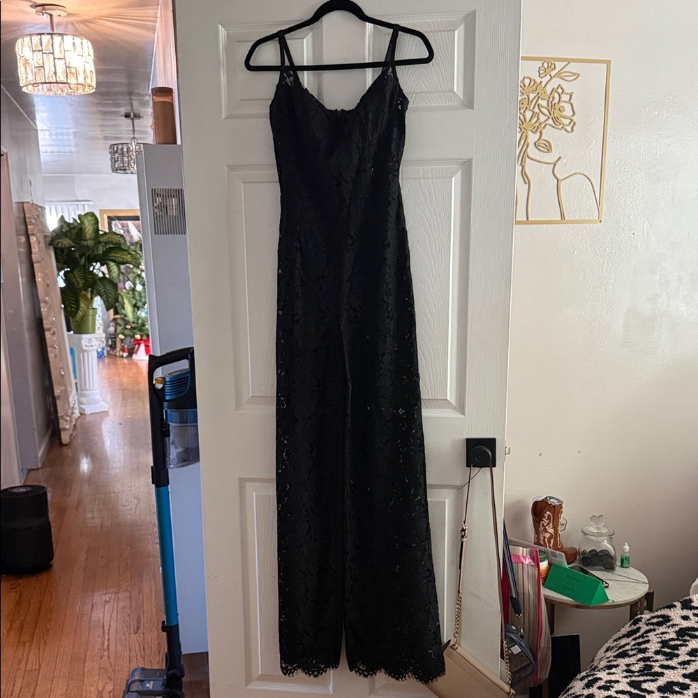 Fashion Nova Black Lace Evening Dress